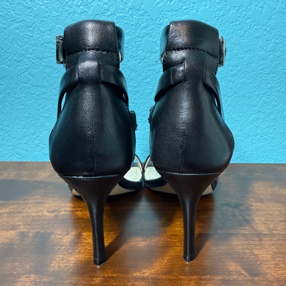 BCBGeneration Black Strappy Heels Size 6.5 - Picture 3 of 7